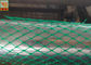 HDPE Diamond Hole Extruded Plastic Netting , Green Protective Plastic Mesh Sleeve