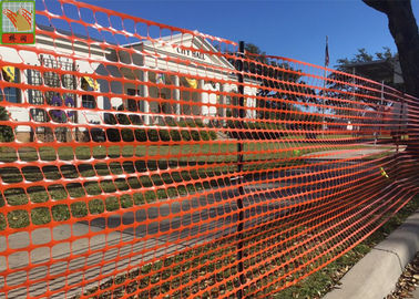 ความปลอดภัยชั่วคราวการก่อสร้างพลาสติกตาข่าย / Barrier ก่อสร้างสีส้ม
